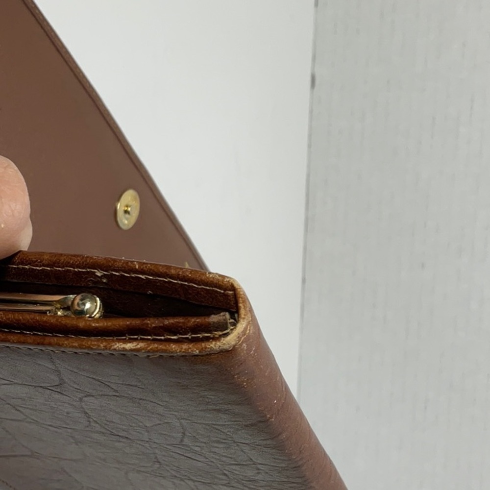 TED Lapidus clutch/wallet Brown Leather - Picture 14 of 15